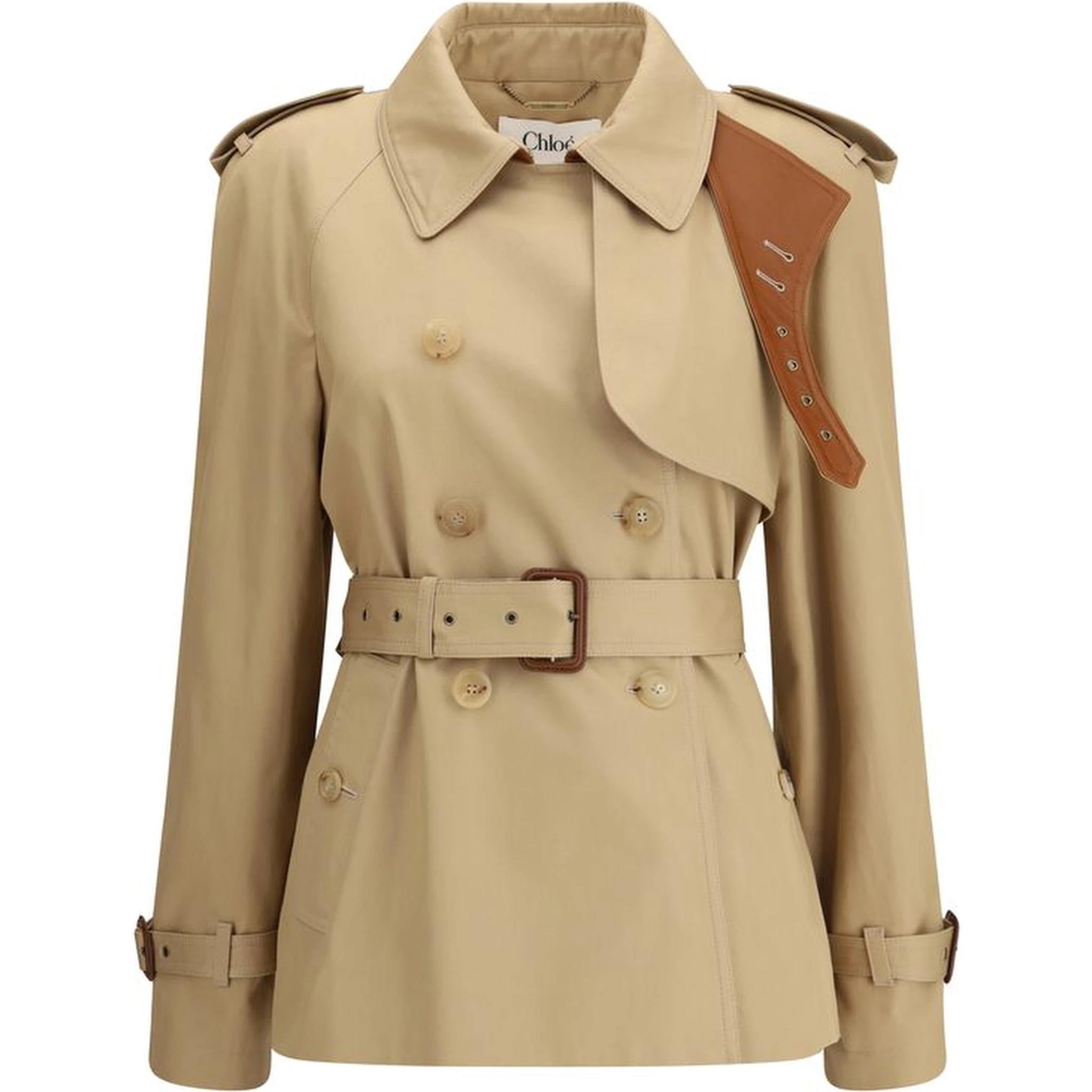 Beige Cotton Coat