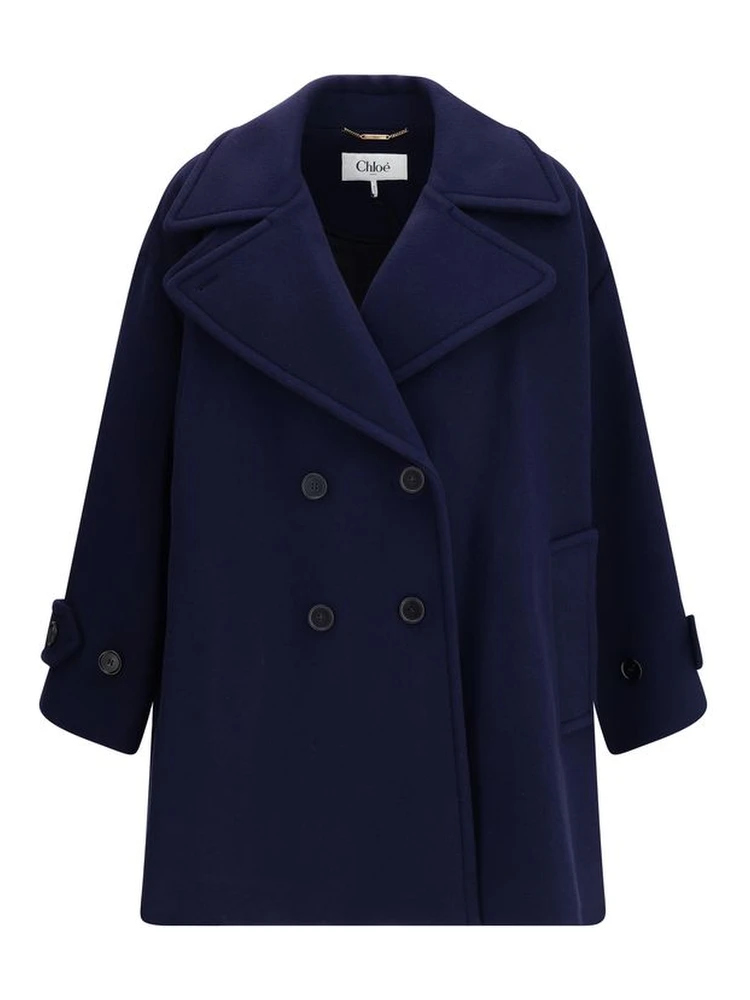 Blue Wool Coat
