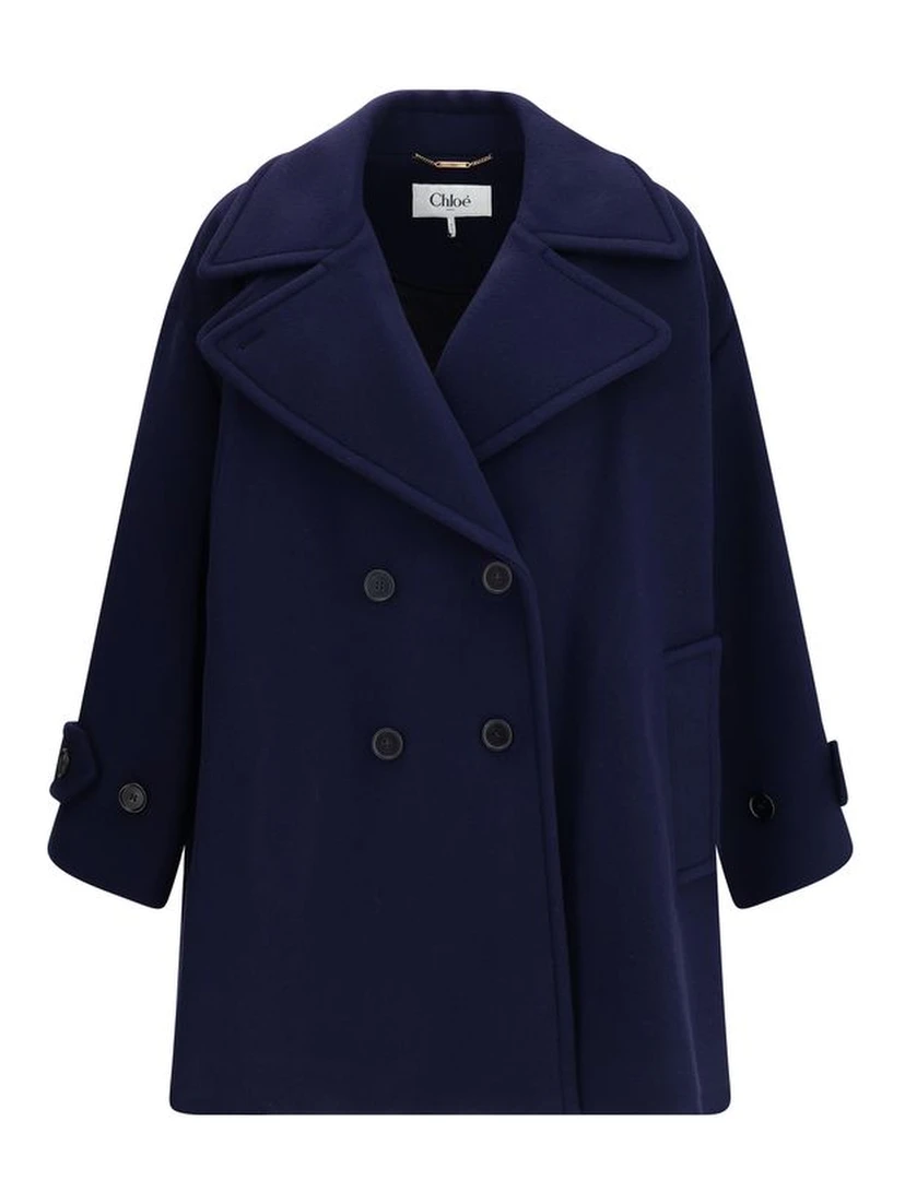 Blue Wool Coat