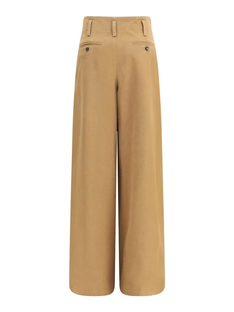 Beige Cotton Casual Pants alternative