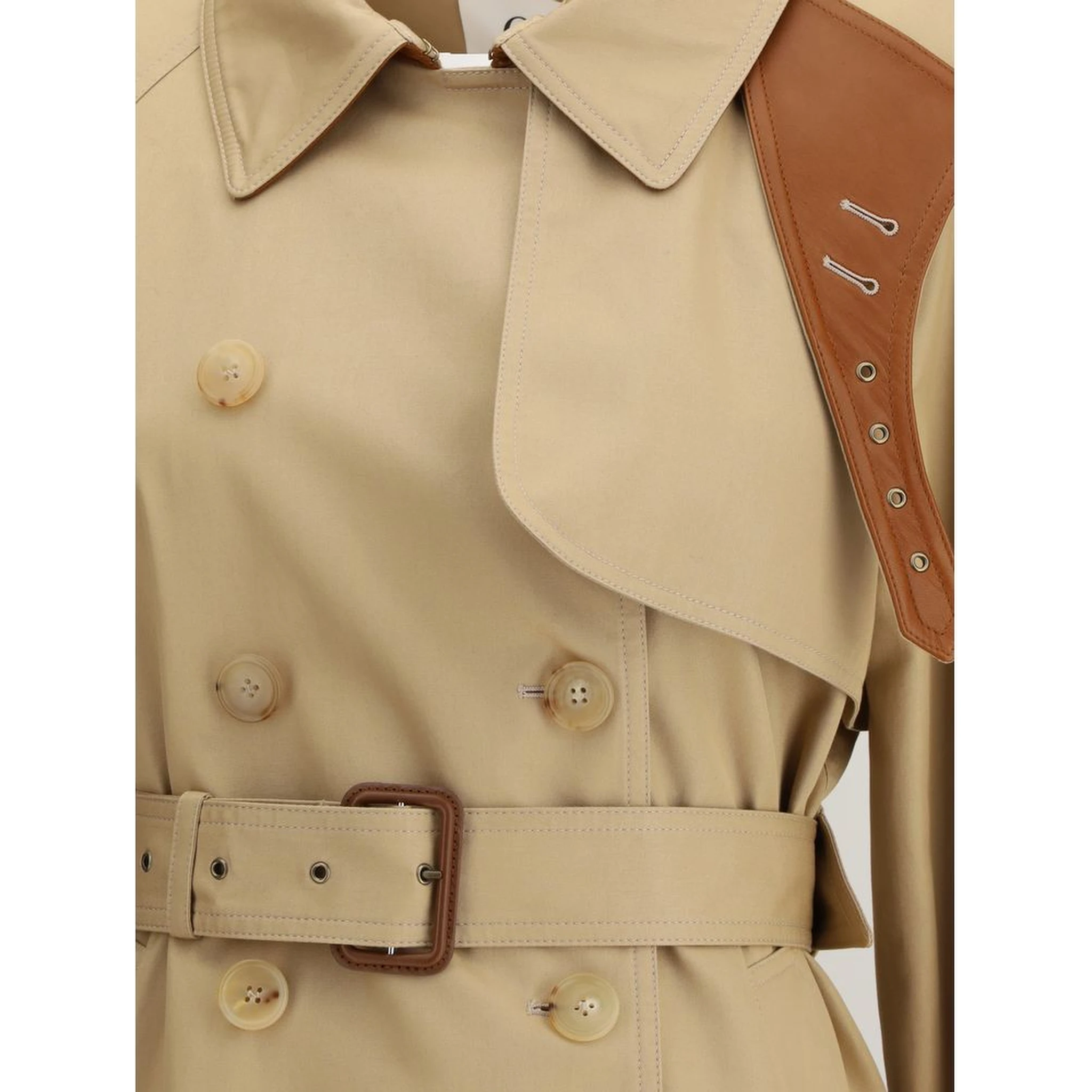 Beige Cotton Coat