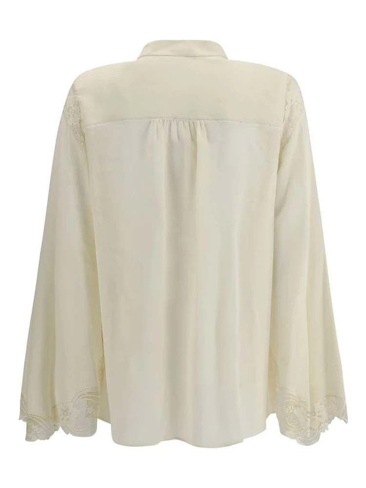 Beige Silk Blouse alternative
