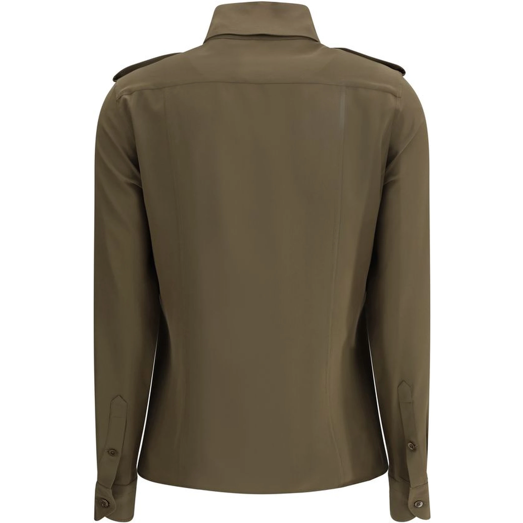 قميص حريري ثنائي اللون