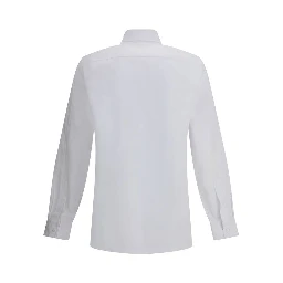 قميص أبيض من القطن