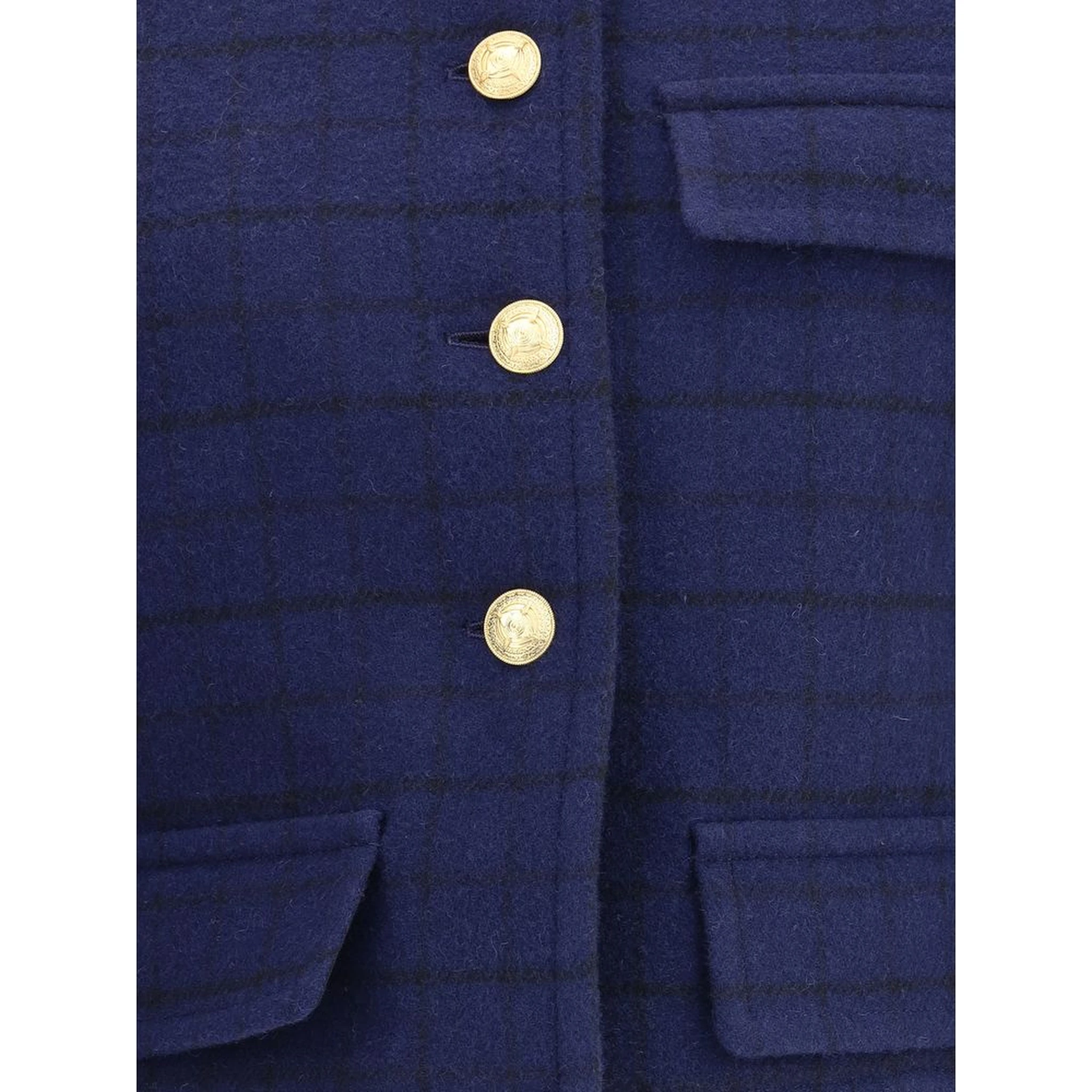 Blue Wool Coat