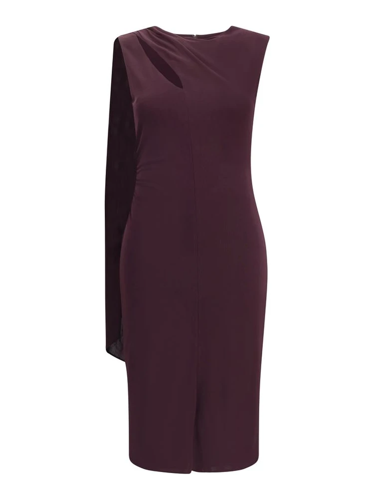 فستان كوكتيل حريري متعدد الألوان