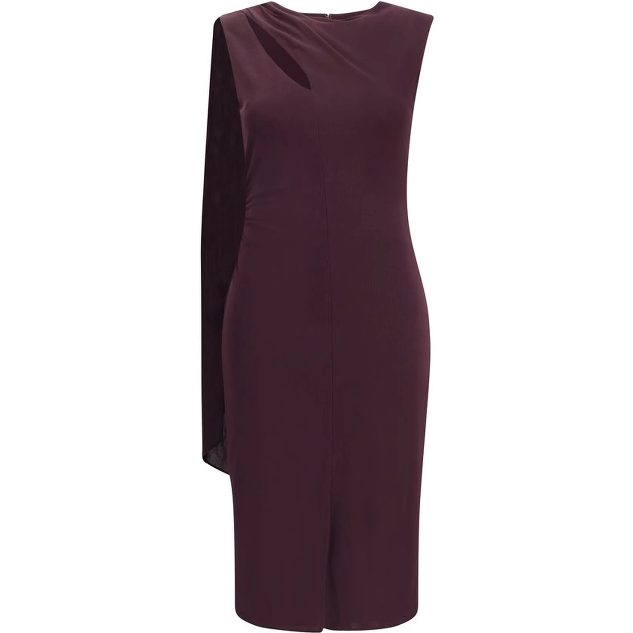 فستان كوكتيل حريري متعدد الألوان