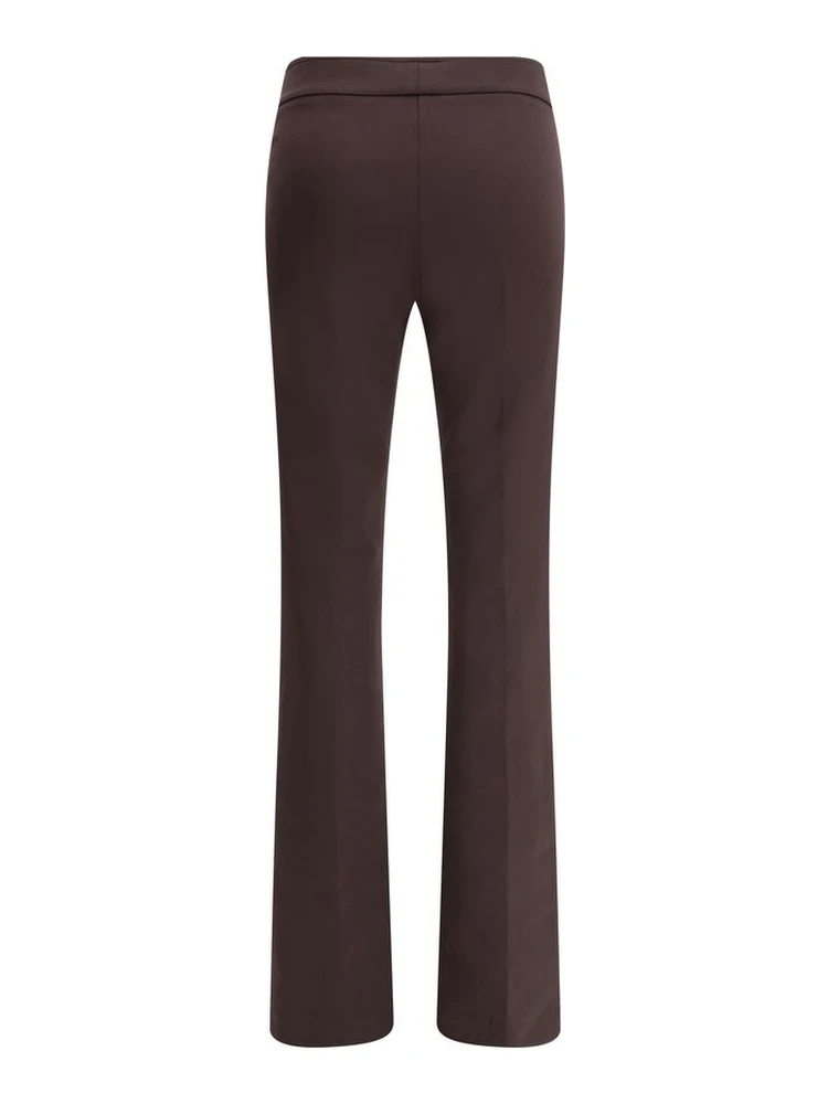 Brown Elastane Flared Pants alternative