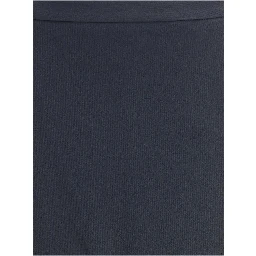 Black Viscose Midi Skirt