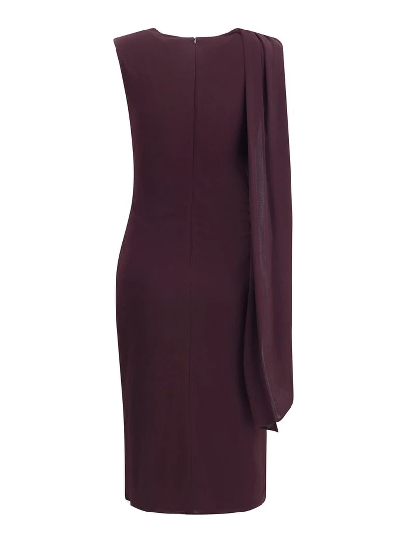 فستان كوكتيل حريري متعدد الألوان