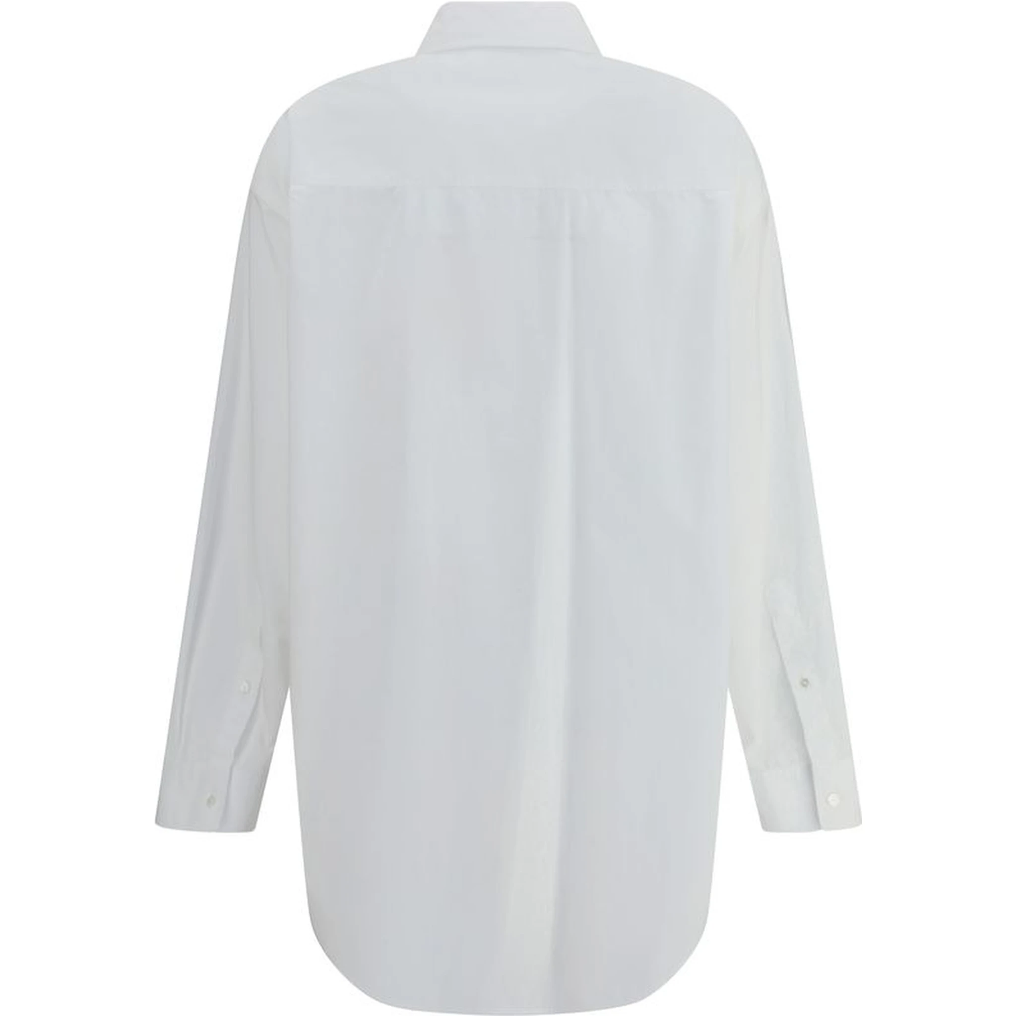 قميص أبيض من القطن