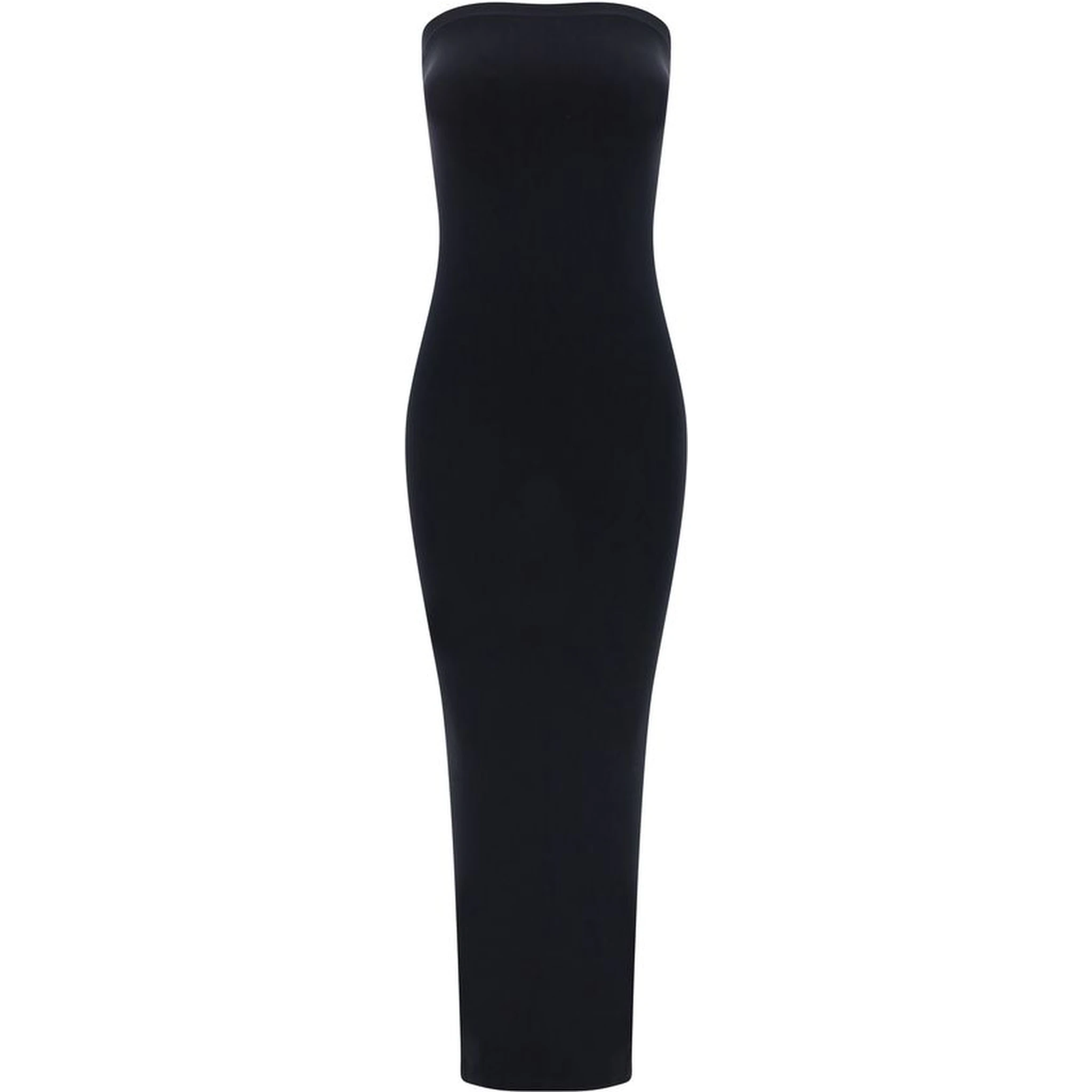 Black Cotton Casual Dress