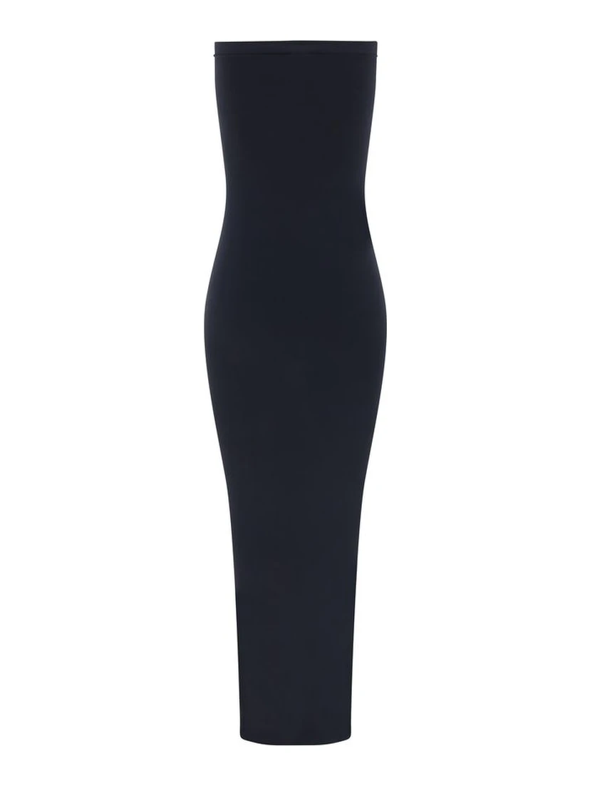 Black Cotton Casual Dress