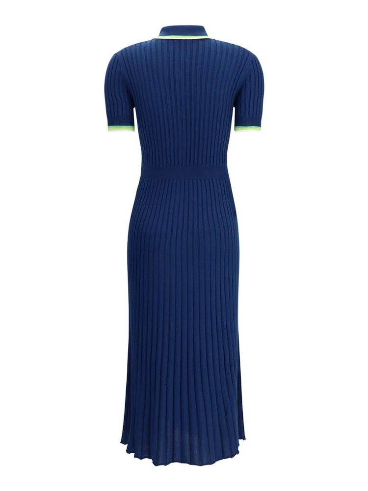 Blue Silk Casual Dress alternative