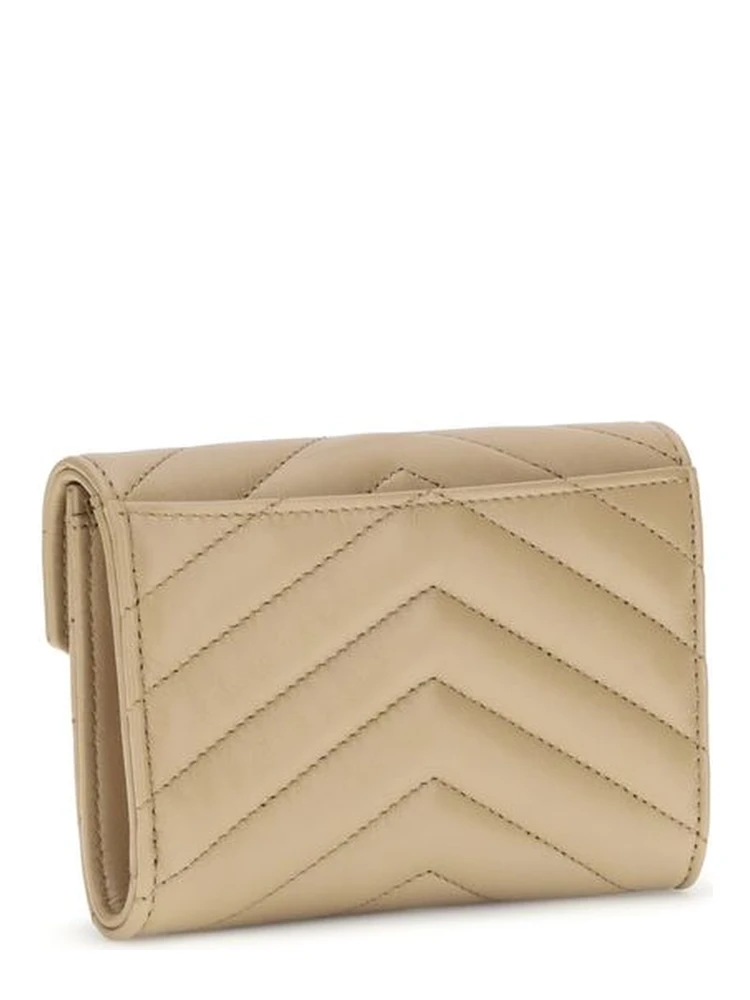 Beige Calf Leather Bos Taurus Wallet alternative