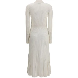 White Silk Casual Dress