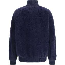 Blue Polyamide Full-Length Jacket