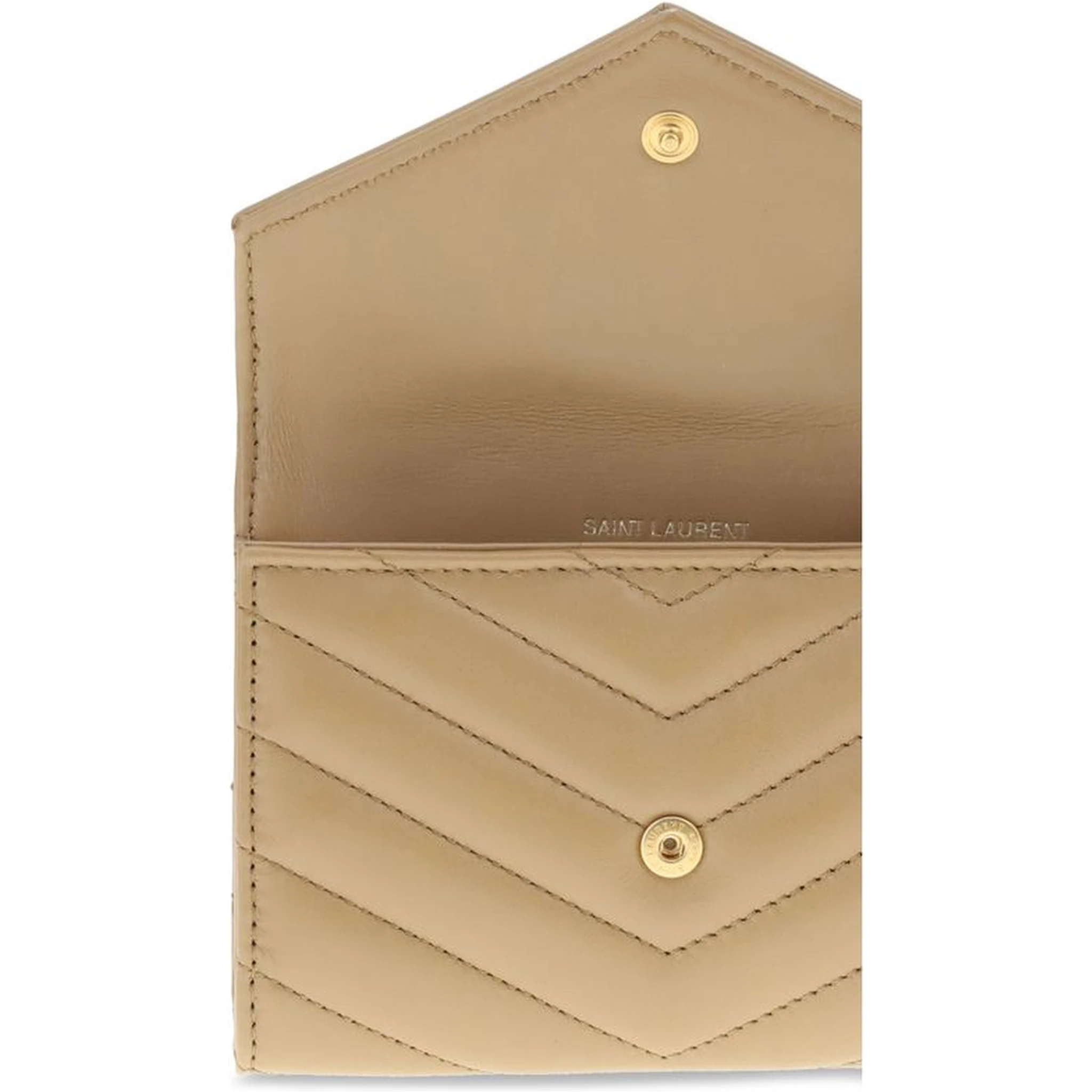 محفظة بوس توروس من جلد العجل البيج