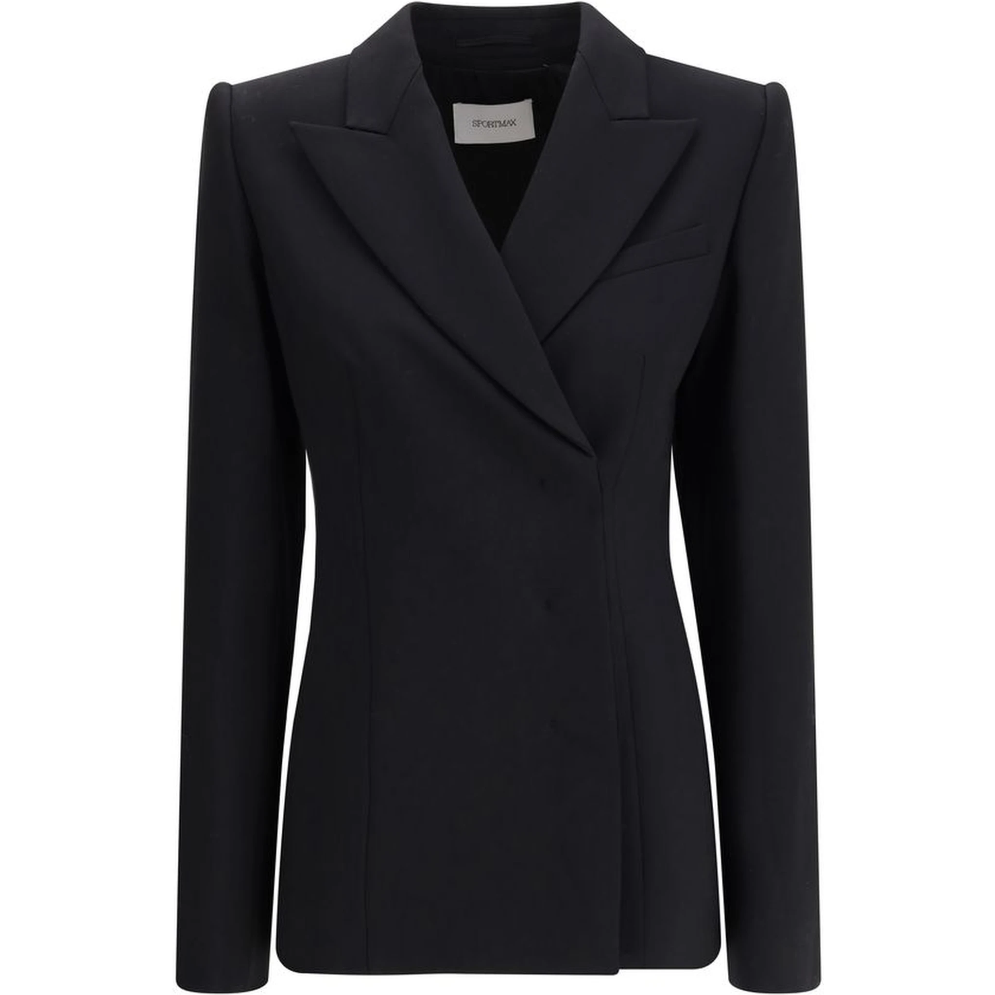 معطف صوف أسود