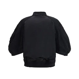 Black Cotton Denim Jacket