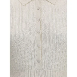 White Silk Casual Dress