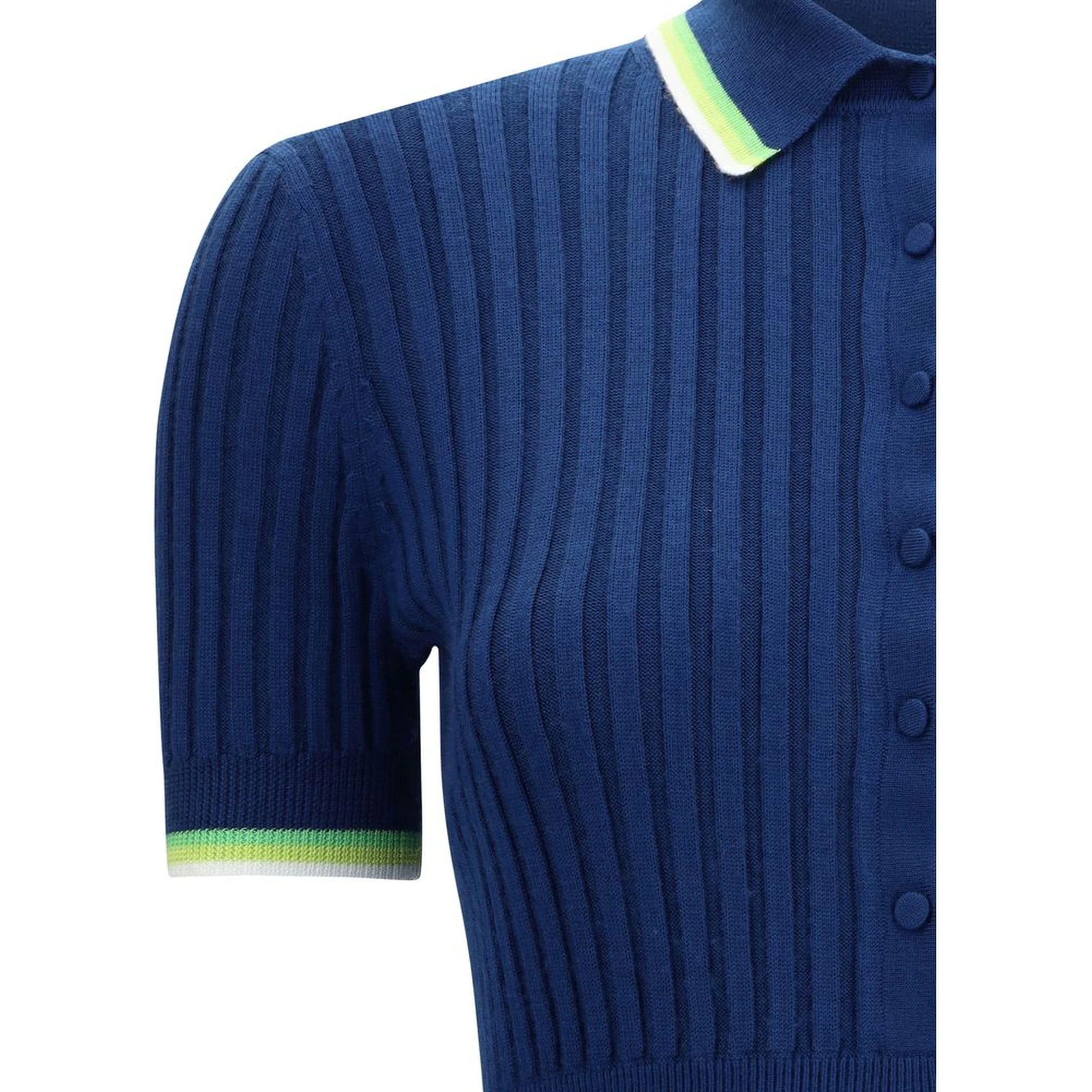 Blue Silk Casual Dress