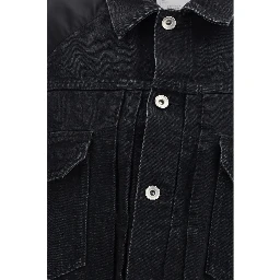 Black Cotton Denim Jacket