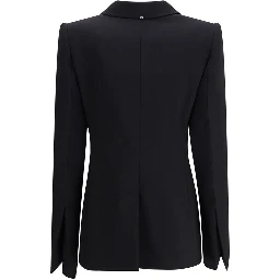 معطف صوف أسود