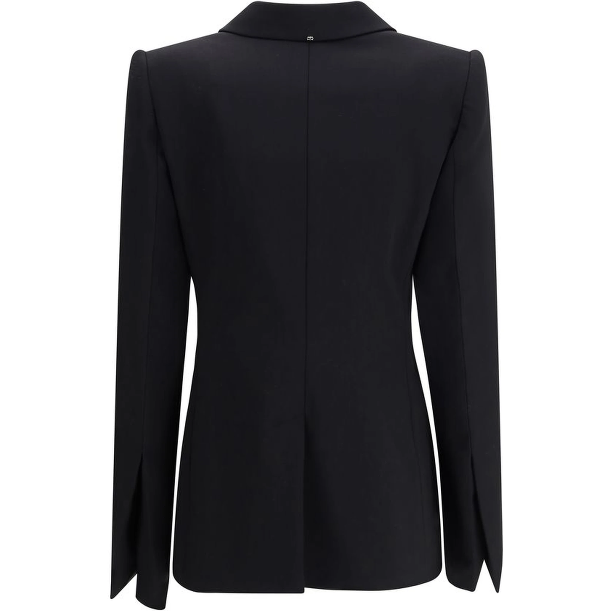 معطف صوف أسود