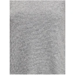 كنزة صوفية رمادية برقبة عالية