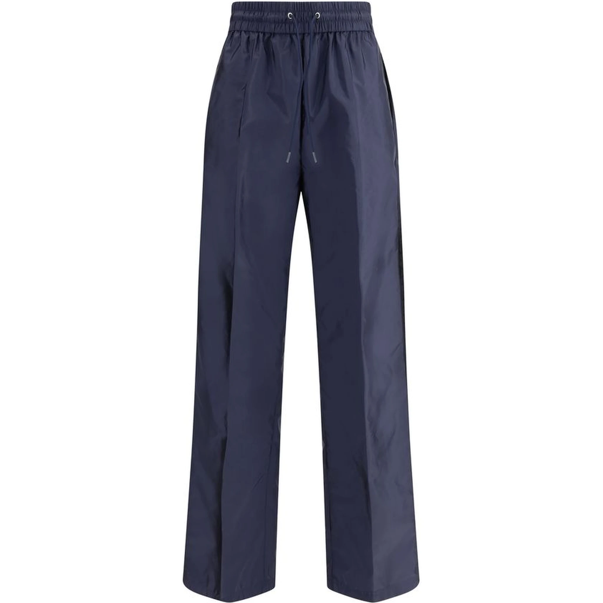 Blue Recycled Polyamide Casual Pants