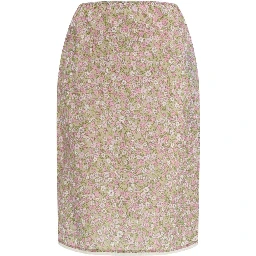 Multicolor Nylon Midi Skirt