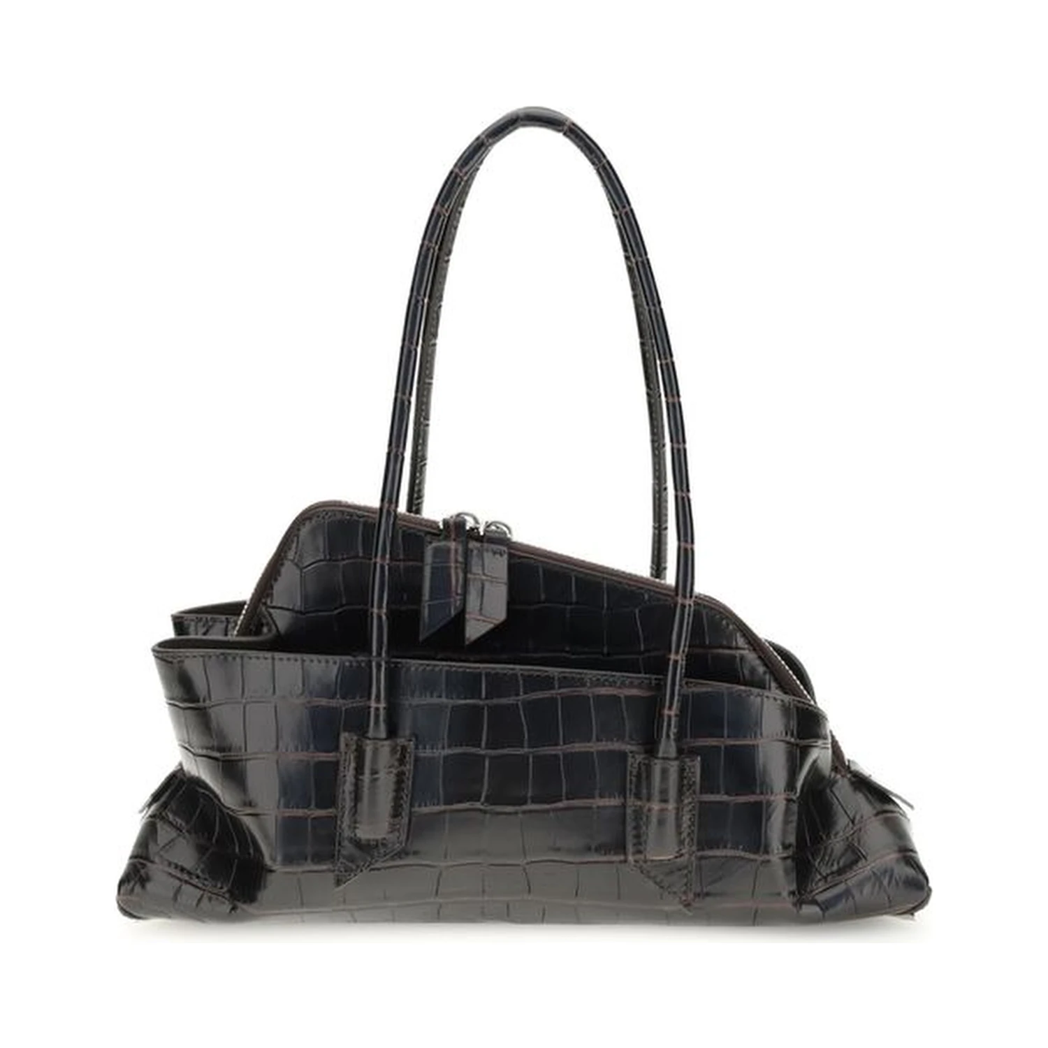 Black Calf Leather Bos Taurus Shoulder Bag
