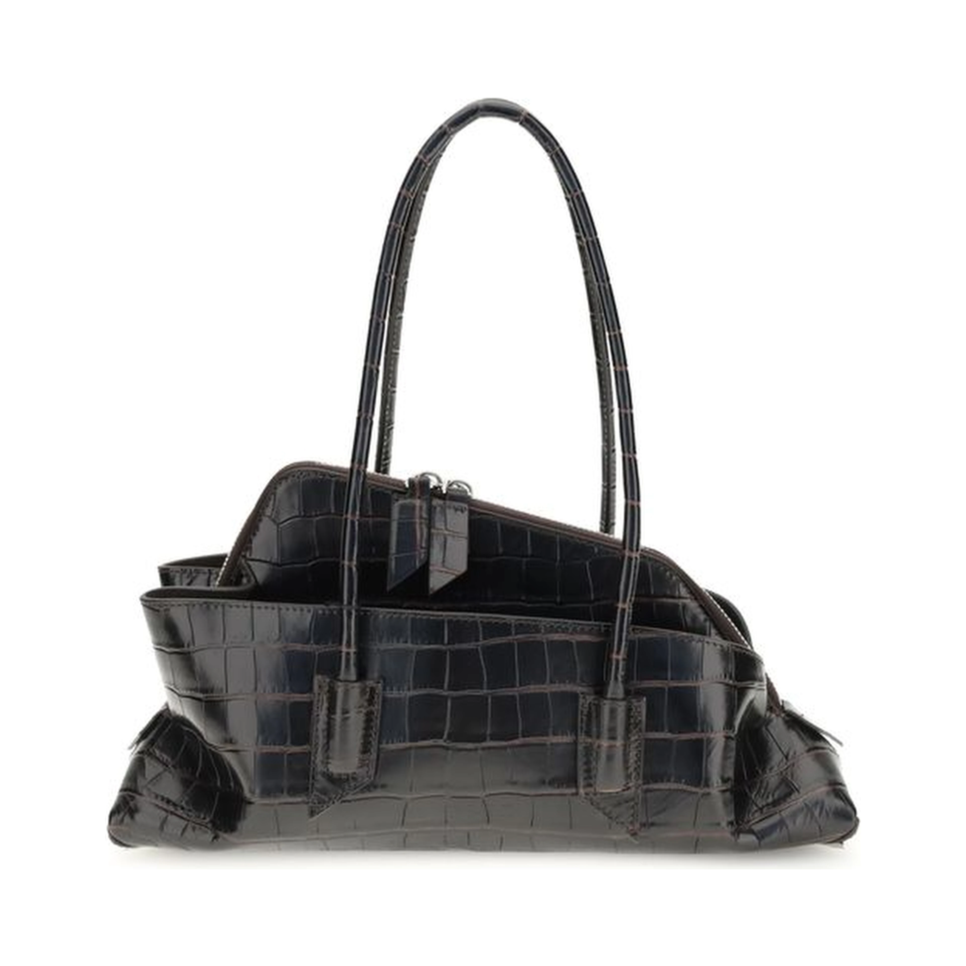 Black Calf Leather Bos Taurus Shoulder Bag