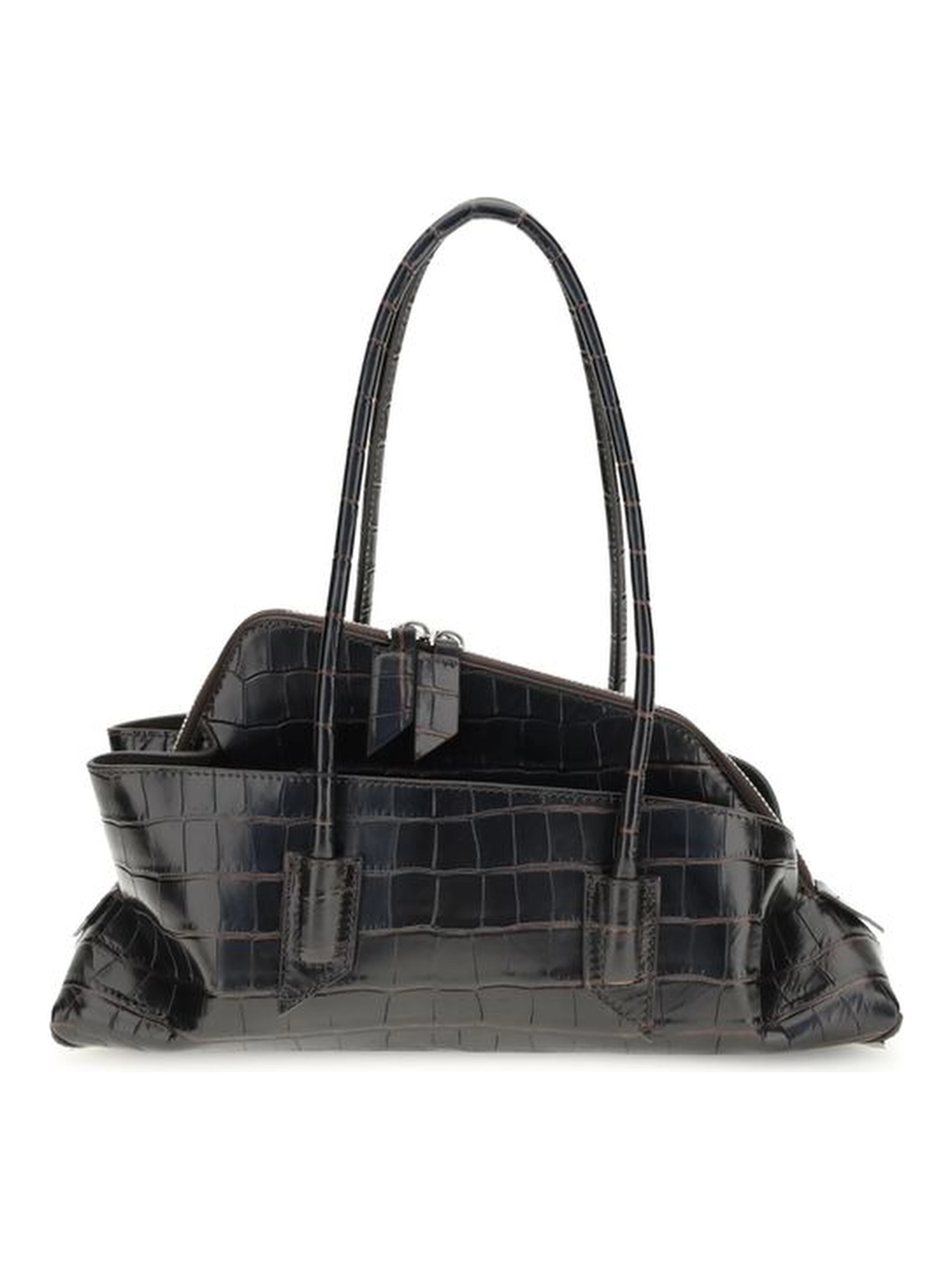 Black Calf Leather Bos Taurus Shoulder Bag