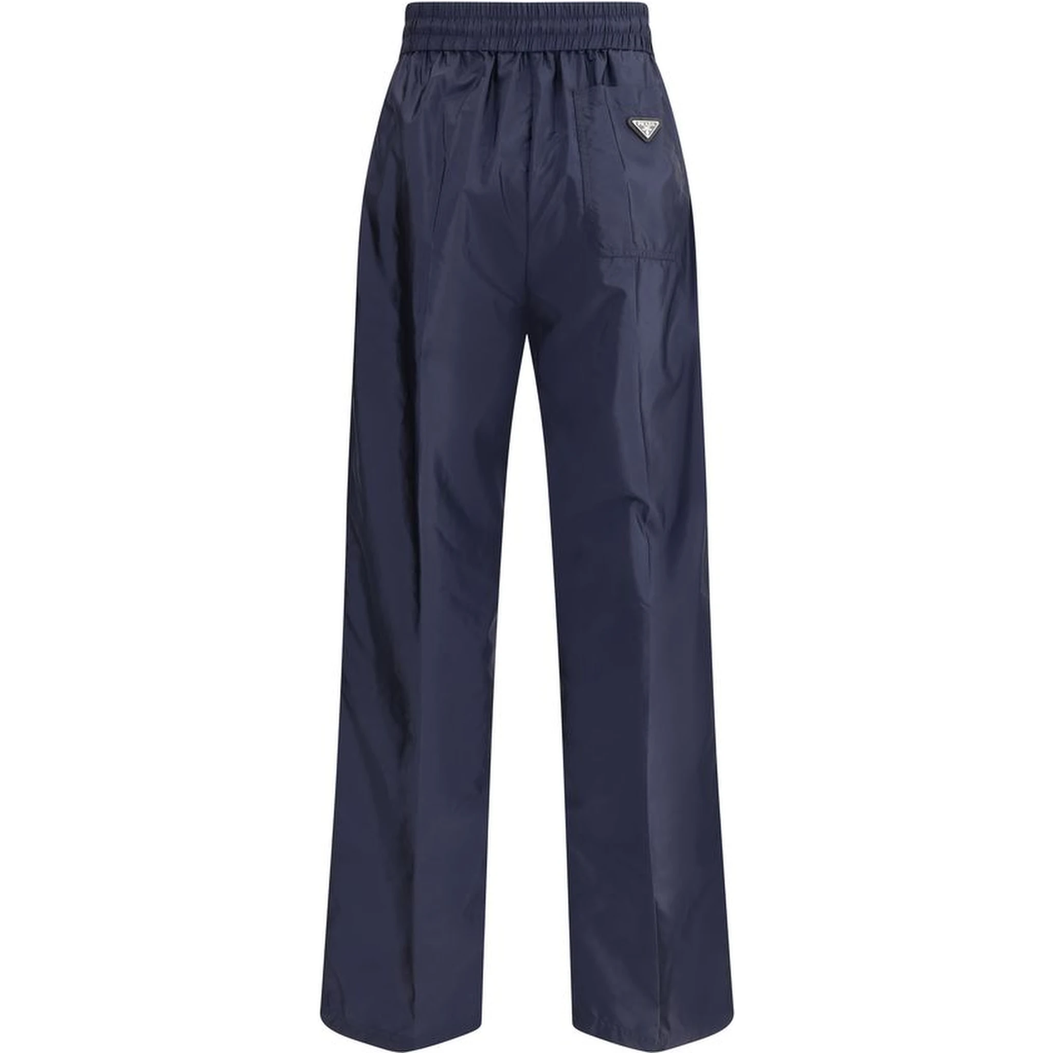 Blue Recycled Polyamide Casual Pants