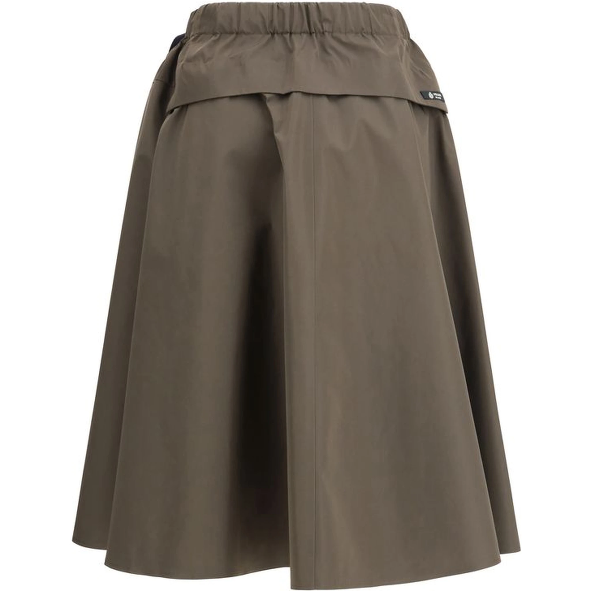 Bicolor Recycled Polyester Midi Skirt