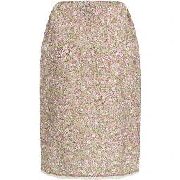 Multicolor Nylon Midi Skirt