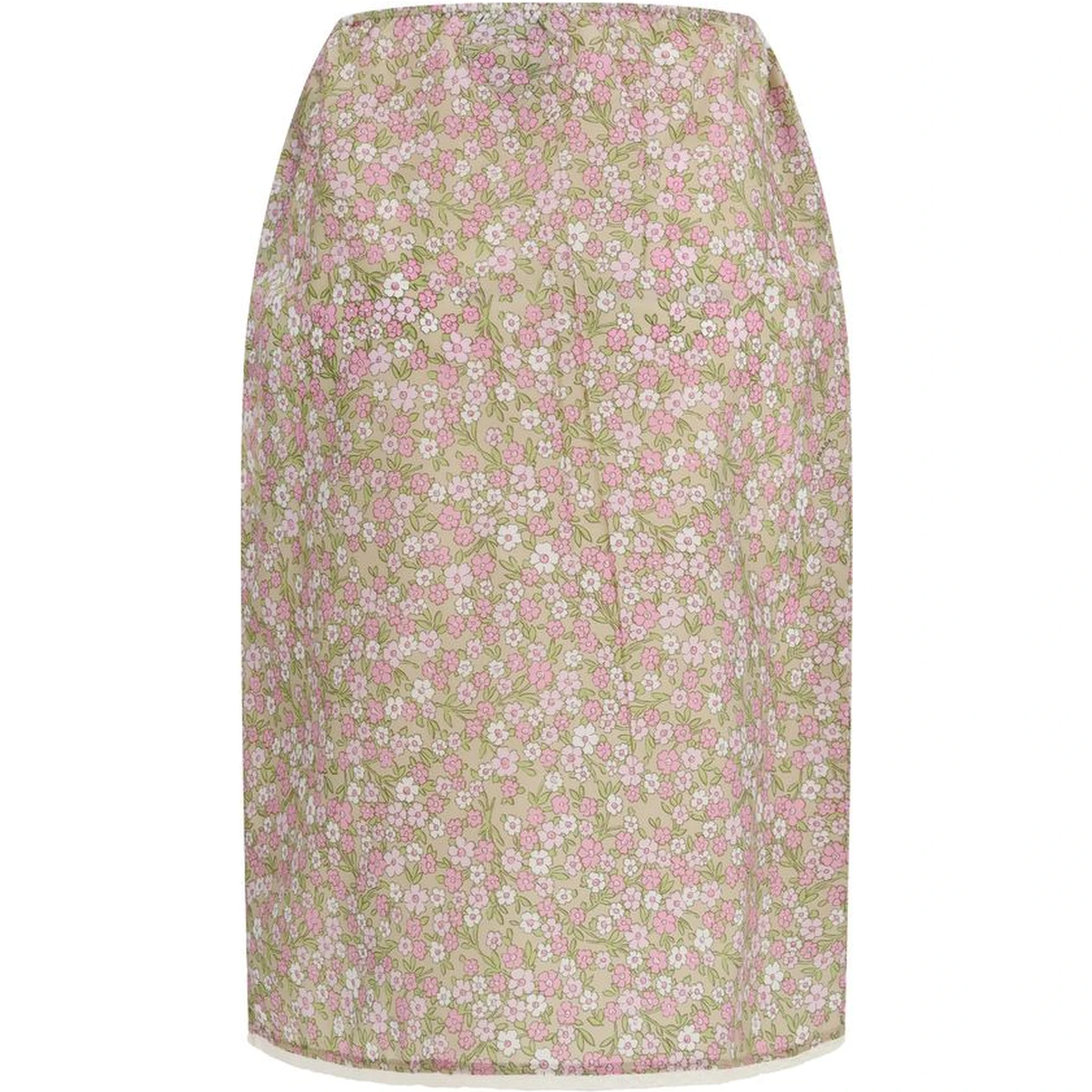 Multicolor Nylon Midi Skirt