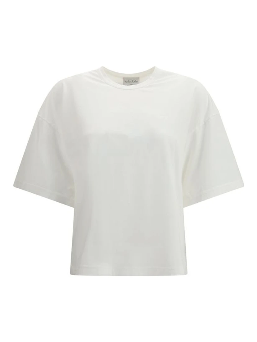 تي شيرت قطني أبيض