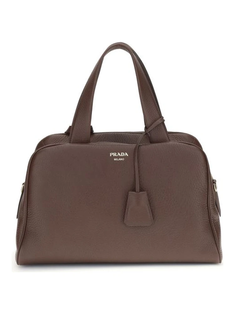 Brown Calf Leather Bos Taurus Handbag