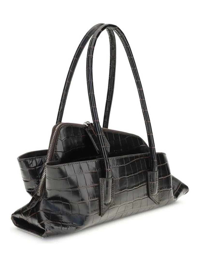 Black Calf Leather Bos Taurus Shoulder Bag