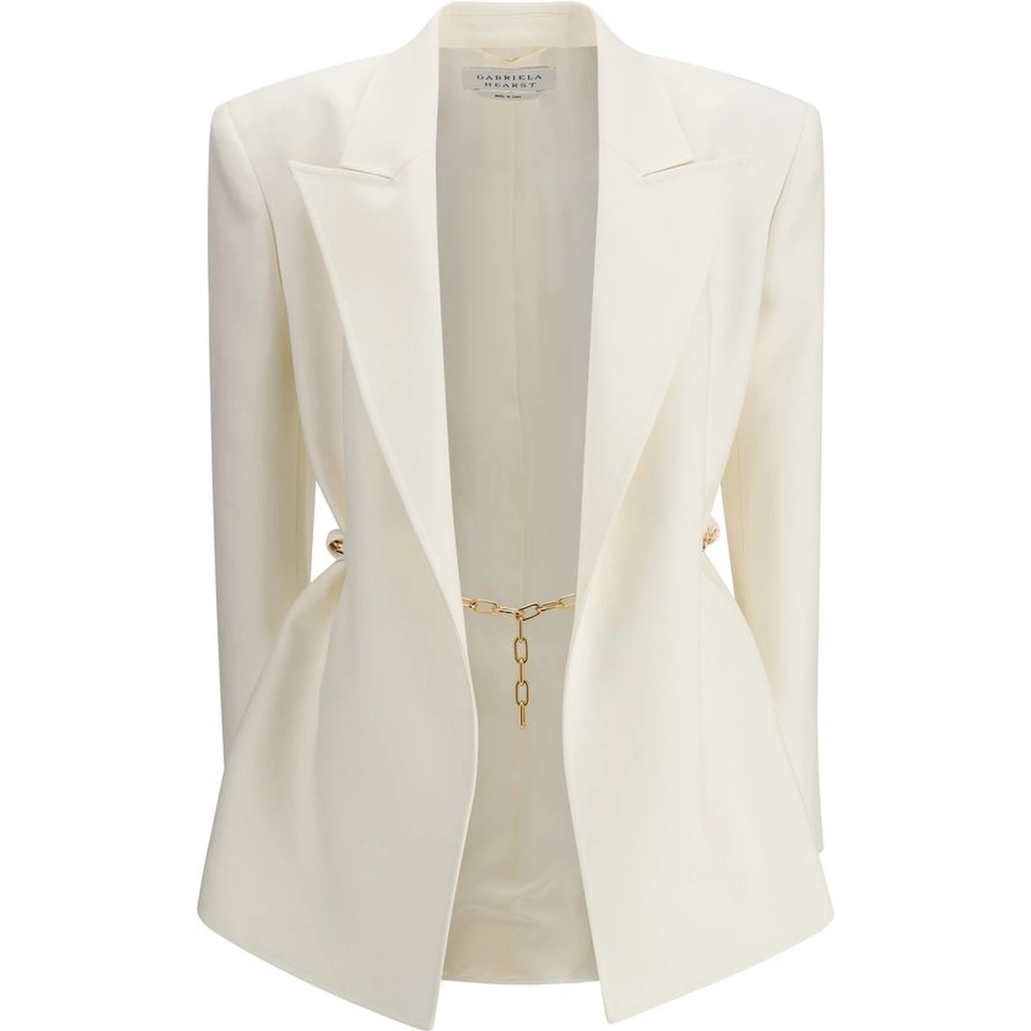 Beige Fleece Wool Blazer