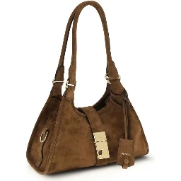 حقيبة كتف بوس توروس من جلد العجل البني