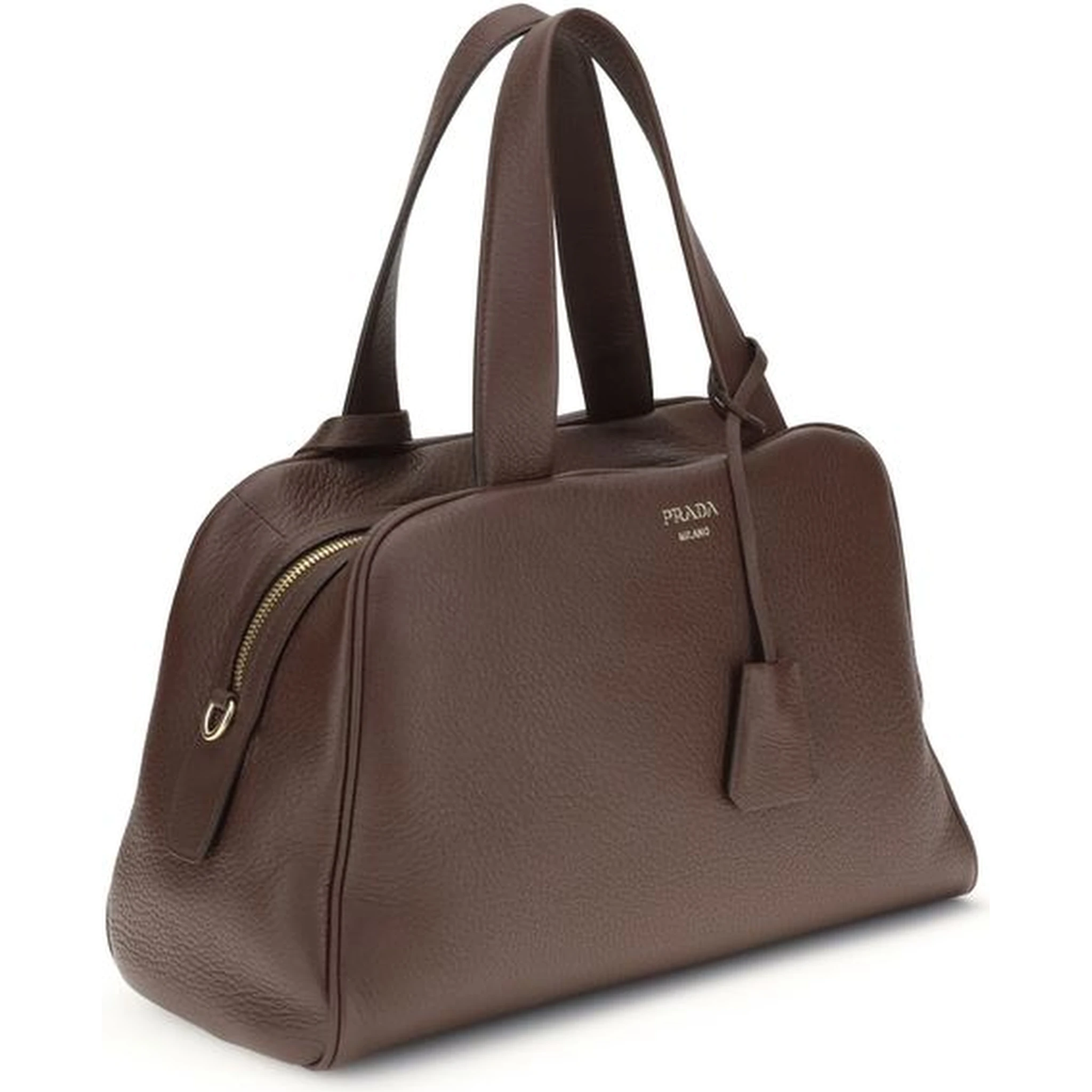 Brown Calf Leather Bos Taurus Handbag