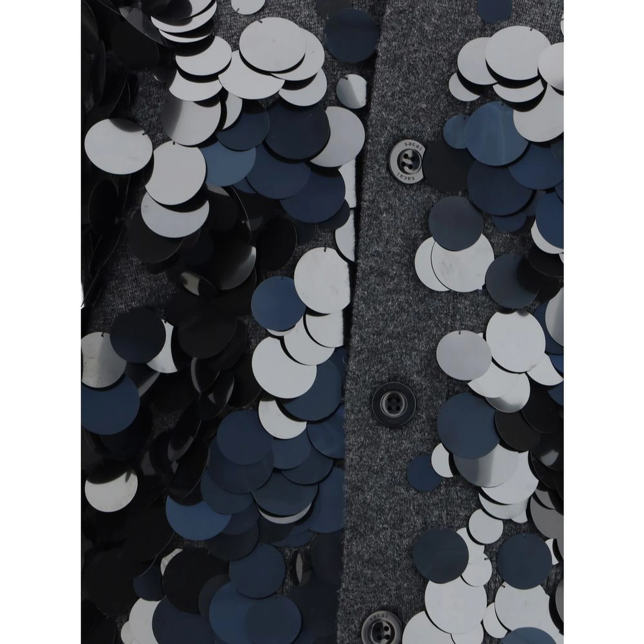 كارديجان صوف رمادي