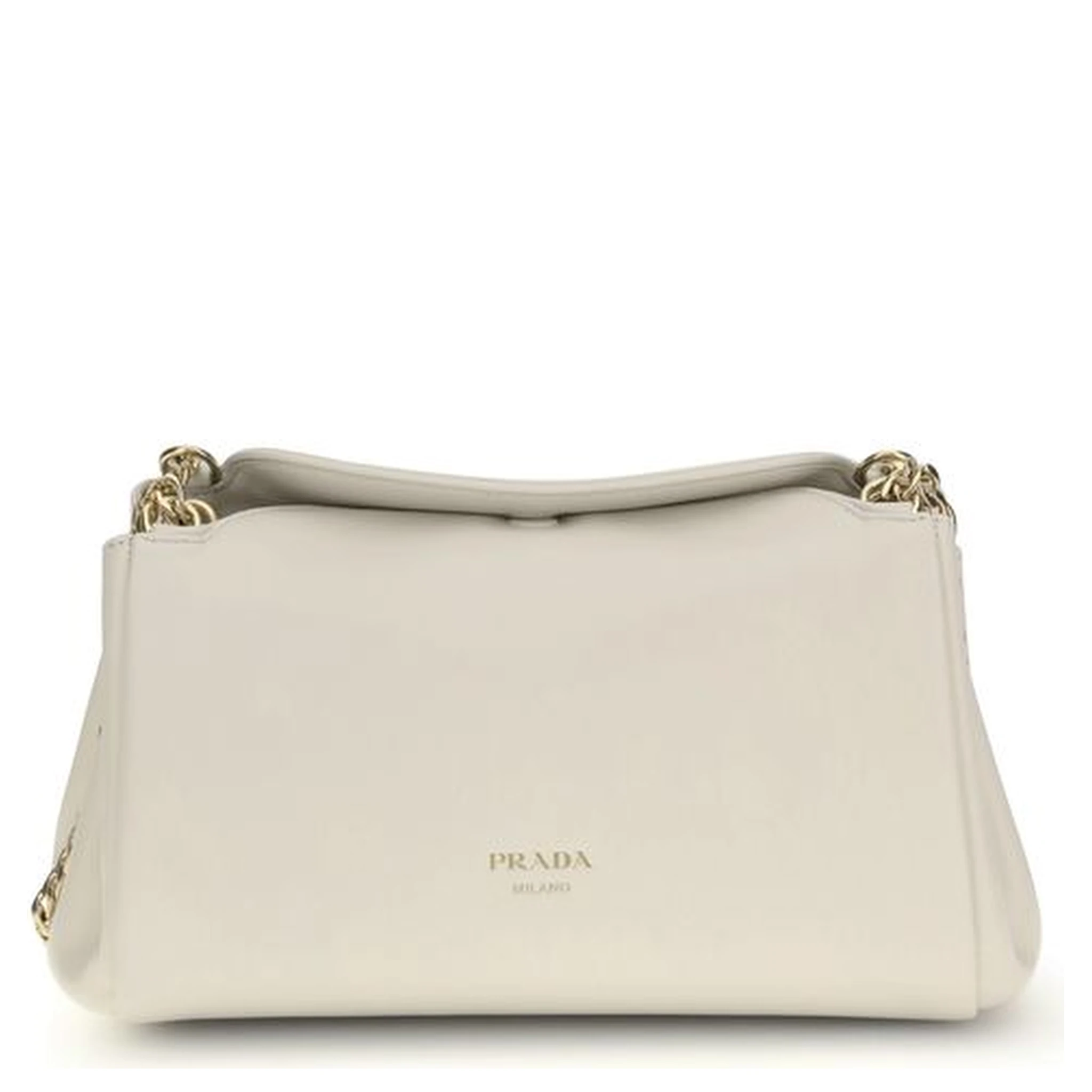 White Calf Leather Bos Taurus Shoulder Bag