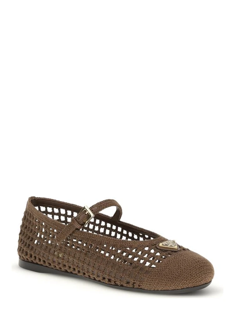 Brown Cotton Ballet Flats alternative