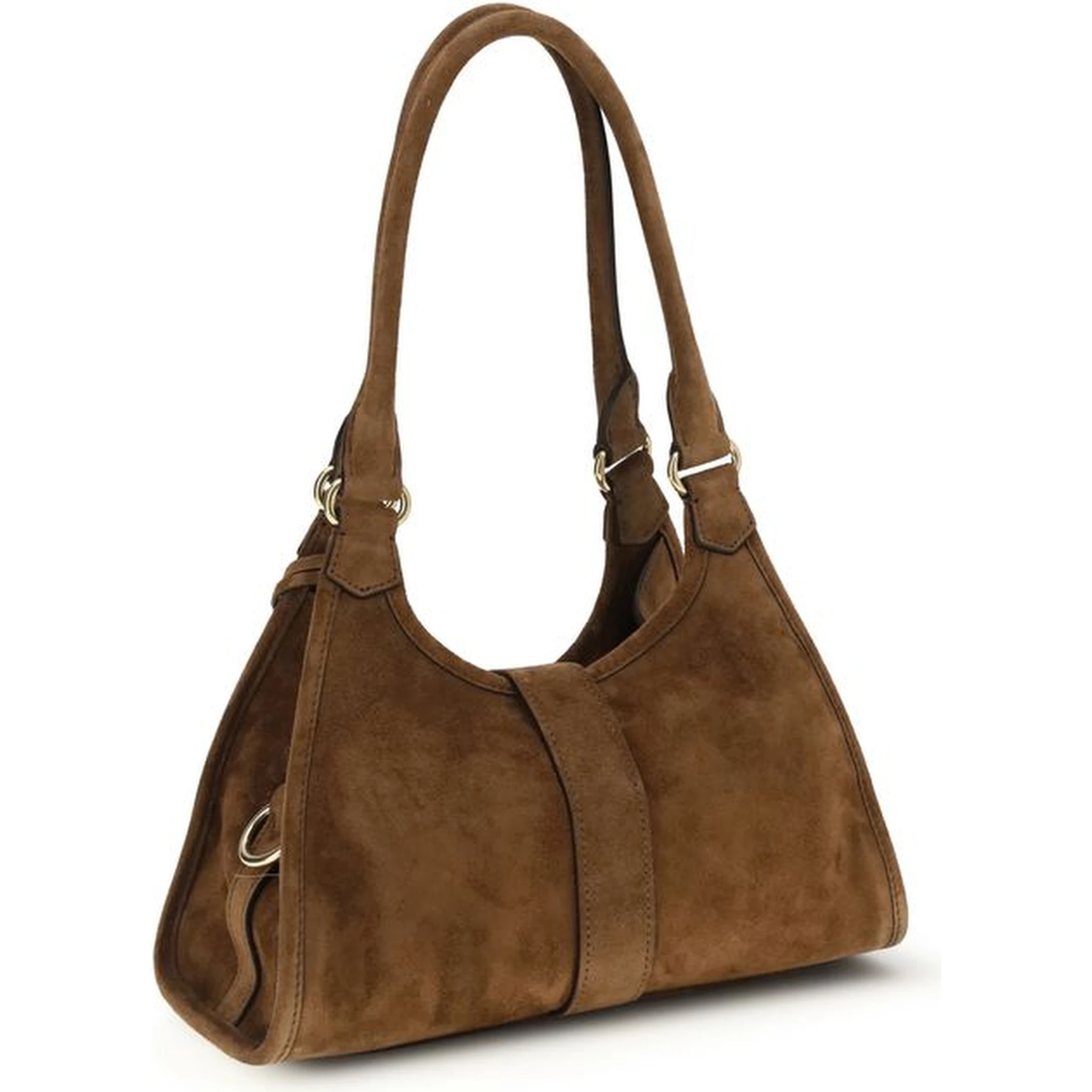 حقيبة كتف بوس توروس من جلد العجل البني