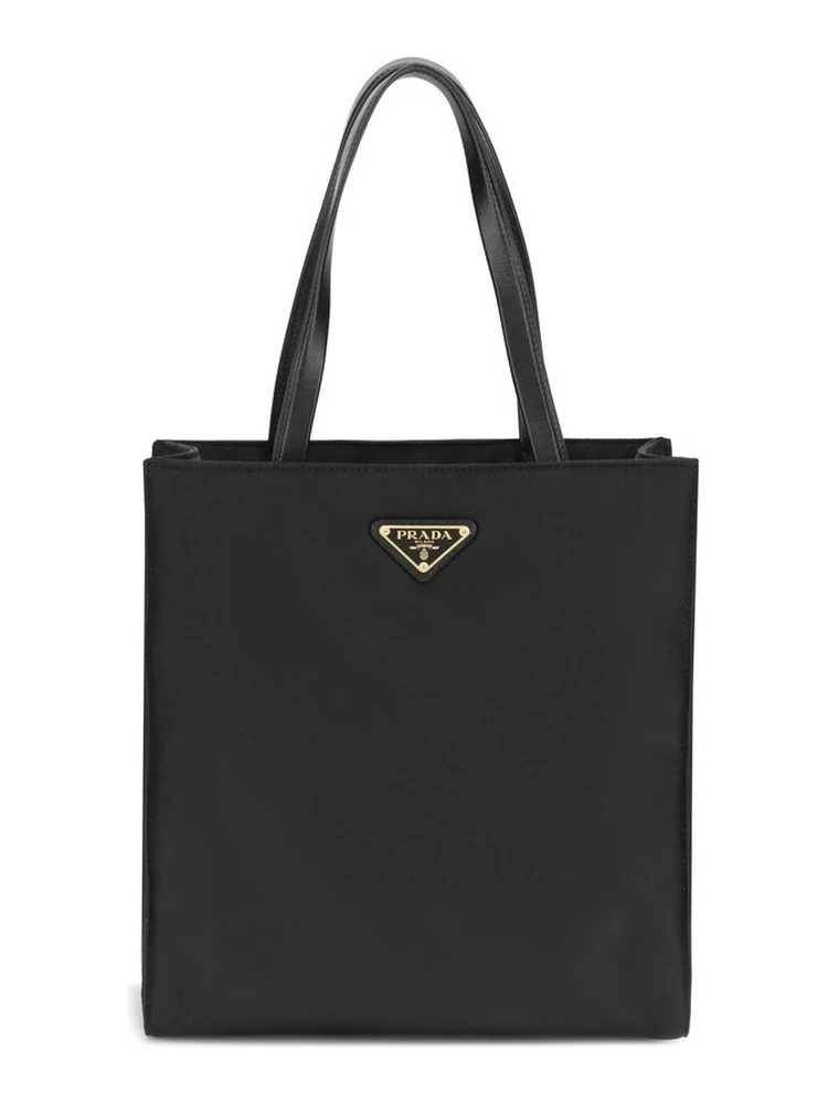 Black Recycled Polyamide Shoulder Bag